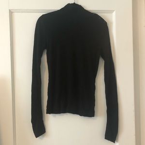 Rag and bone mock neck with buttons x-small